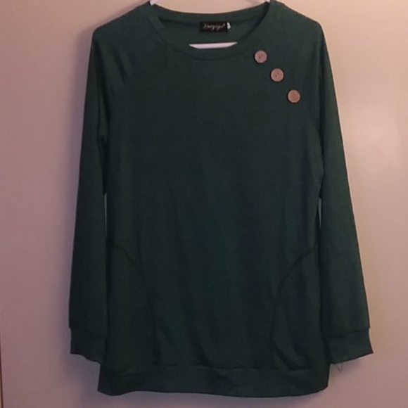 Teal Ruiyige long sleeve (with pockets) - Picture 1 of 4